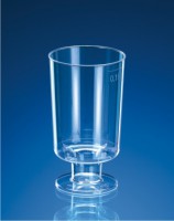 Crystal cup on stem, 0,1 l